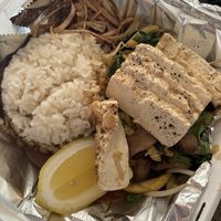 Tofu Hibachi - so tasty!  at No Coast Sushi in Grand Junction