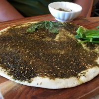 Zaatar pizza at From the Art Ethical Handicrafts and Cafe in Ashwood