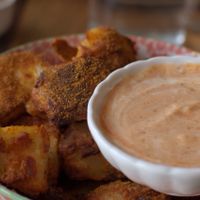 New Orleans Old Bay Roasties at From the Art Ethical Handicrafts and Cafe in Ashwood