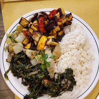 Rice and vegs at Vapoforno Plebiscito in Tivoli