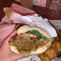 Schawarma sandwich   at Shuffle Pub in Tel Aviv