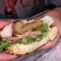 Schnitzel Sandwich   at Shuffle Pub in Tel Aviv