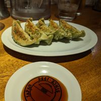 Veg gyoza at Chabuton in Kyoto