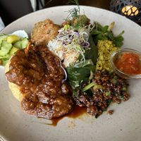 Nasi Rames - vegan ‘rice table'  at Cafe Bali in Saarbrucken