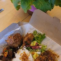 Nasi Ramen von Uber geliefert at Cafe Bali in Saarbrucken