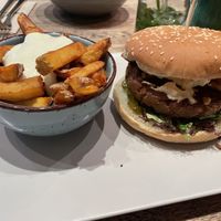  Burger with joppie sauce  at Kunstküche in Krefeld