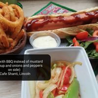 As labelled at Cafe Shanti in Lincoln