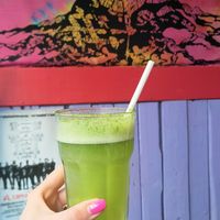 Mint lemonade at Cafe Shanti in Lincoln