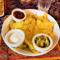 Nachos  at Cafe Shanti in Lincoln