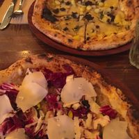 Figs and blue cheese & Patate pizza with truffle. at Gigi Pizzeria in Newtown