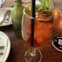 Oh, and cocktails, too. The Pimms special    at Gigi Pizzeria in Newtown