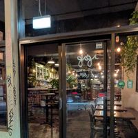Outside at Gigi Pizzeria in Newtown