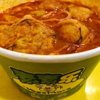 Laksa RM 8.90 - a bit salty and spicy  at Vegemore Restaurant & Food Trading 素素乐 in Johor Bahru