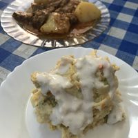 Seitán + ensaladilla at Somos Lo Que Comemos in Tenerife