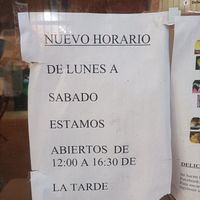 Working hours at Somos Lo Que Comemos in Tenerife