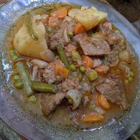 Seitan stew at Somos Lo Que Comemos in Tenerife