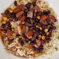 Rice with bean paste at Somos Lo Que Comemos in Tenerife