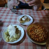 Tortilla española, ensaladilla and some chickpea stew at Somos Lo Que Comemos in Tenerife