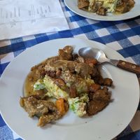 Potato ? With seitan at Somos Lo Que Comemos in Tenerife