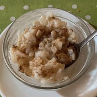 Arroz con leche (coco) y canela   at Somos Lo Que Comemos in Tenerife