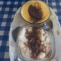 Natilla y arroz con leche de coco  at Somos Lo Que Comemos in Tenerife