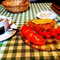 omelet from chickpeas and potatoes  at Somos Lo Que Comemos in Tenerife