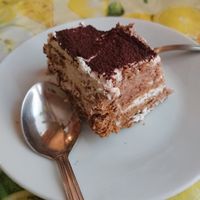 Vegan tiramasu!!!! Could eat 10 of these, so good at Somos Lo Que Comemos in Tenerife