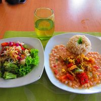 Menu - salad, main and drink at Muya Vegan Cafe - Maybe closed in Trujillo