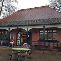 Cafe front at Caffeine & Co in Manchester