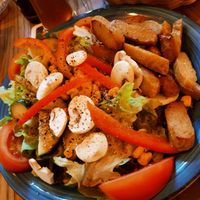 Salat mit Lupinenstreifen at Cafe Bahnhof  in Kirchheimbolanden