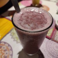 Berrie coconut milk smoothie at RasLok in Buenos Aires