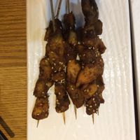 Chicken nuggets on skewers at The Buddha Tree in Shanghai