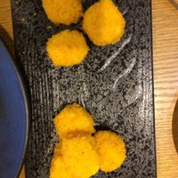 Coconut battered banana and durian at The Buddha Tree in Shanghai