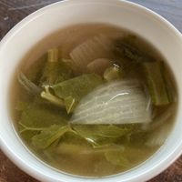 This soup was fantastic   at Veg Out in Kyoto