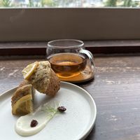 Vegan mini-cake of the day   at Veg Out in Kyoto