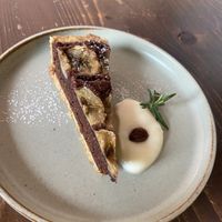 Choc banana tart   at Veg Out in Kyoto