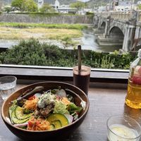 Buddha Bowl with a view   at Veg Out in Kyoto