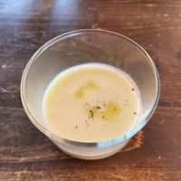 Potato soup  at Veg Out in Kyoto