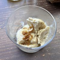 Maple pecan ice cream  at Veg Out in Kyoto
