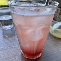 Homemade plum soda   at Veg Out in Kyoto