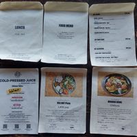 Menu at Veg Out in Kyoto