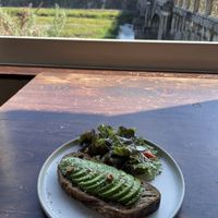Avocado toast  at Veg Out in Kyoto