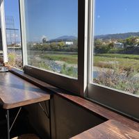 Prime seating position   at Veg Out in Kyoto