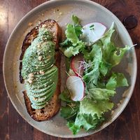 Avocado toast at Veg Out in Kyoto