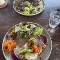 Grilled veg tartine and tempeh blt  at Veg Out in Kyoto