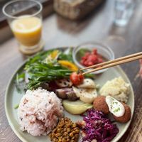 Veg plate   at Veg Out in Kyoto