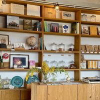 Counter  at Veg Out in Kyoto