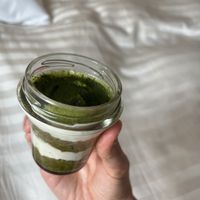 Matcha tiramisuu  at Veg Out in Kyoto