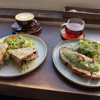 Avocado Toast and BLT (with Tempeh)  at Veg Out in Kyoto