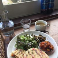 Veg panini (my favorite) at Veg Out in Kyoto